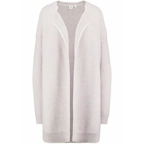 Gap Open Front Lapel Cardi in Marled Pink size XS - Picture 2 of 9